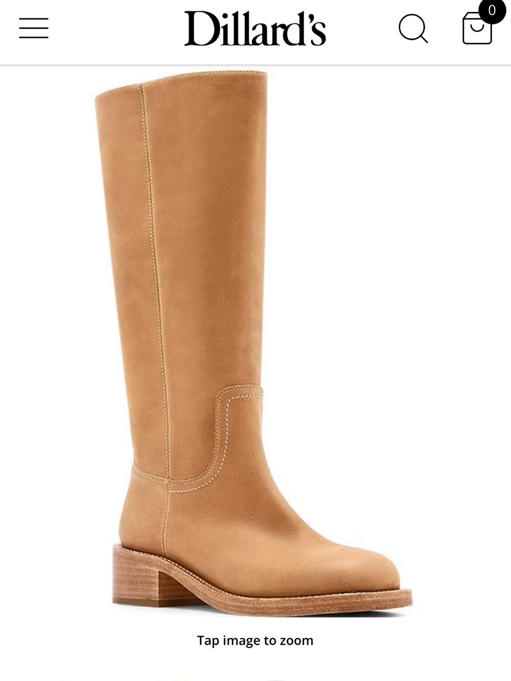 Riggs Leather Block Heel Tall Boots